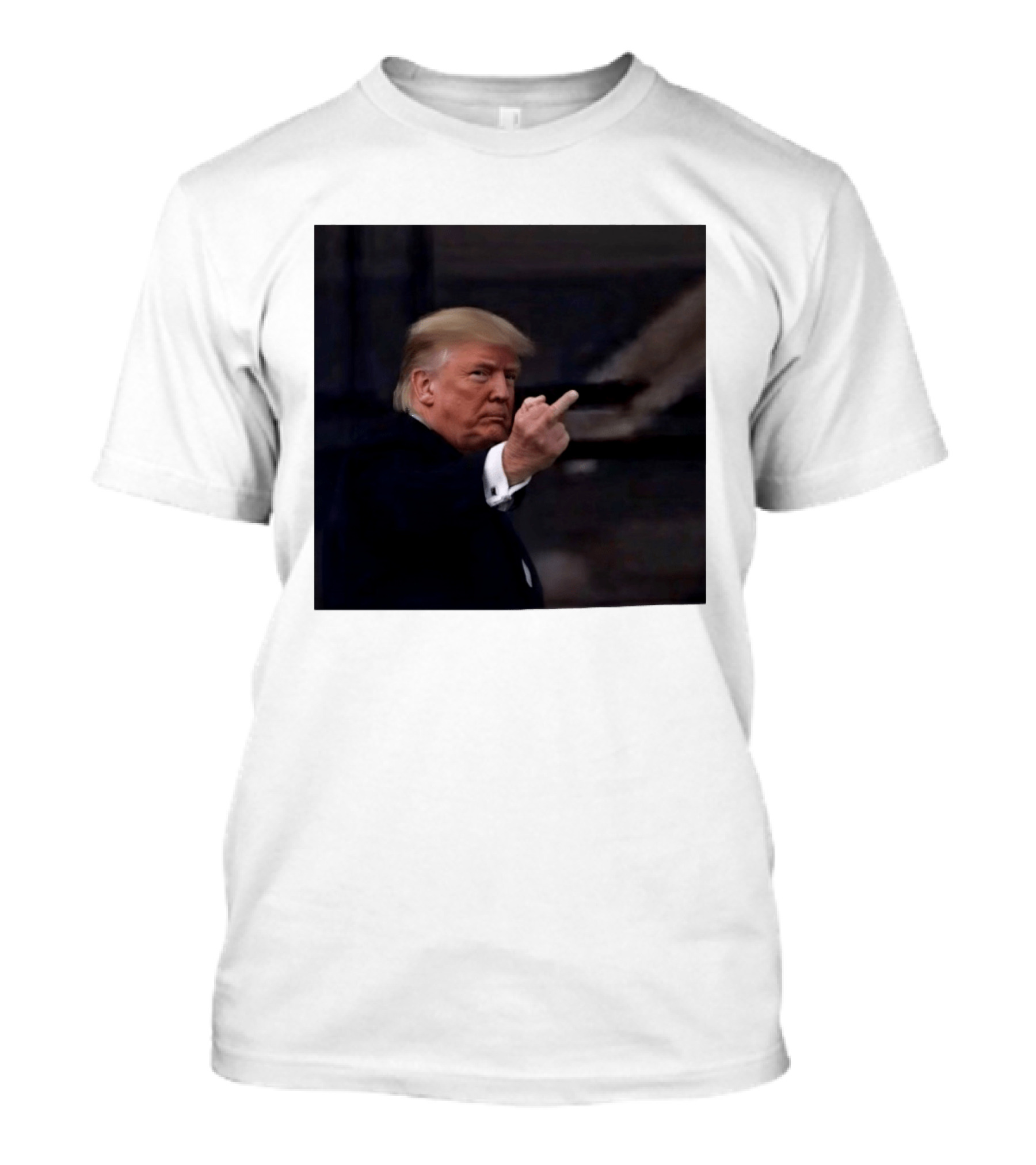Trump Middle Finger At Heckler T-Shirt