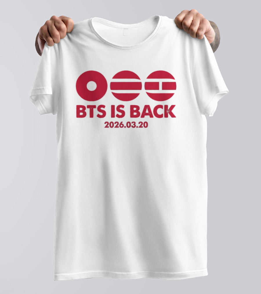 BTS Is Back 2026.03.20 Concert Event T-Shirt