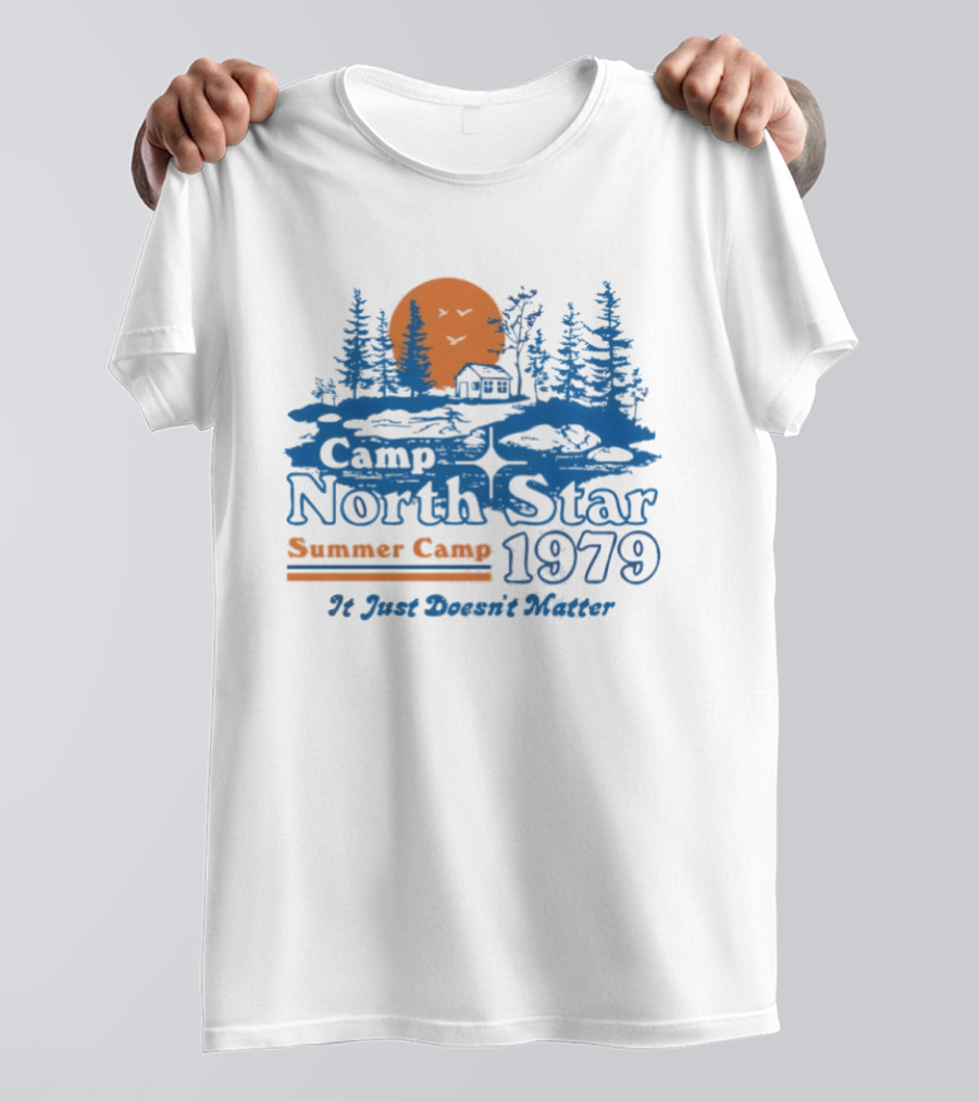 Camp North Star Summer Camp 1979 It Just Doesn't Matter Sunrise Scene T-Shirt
