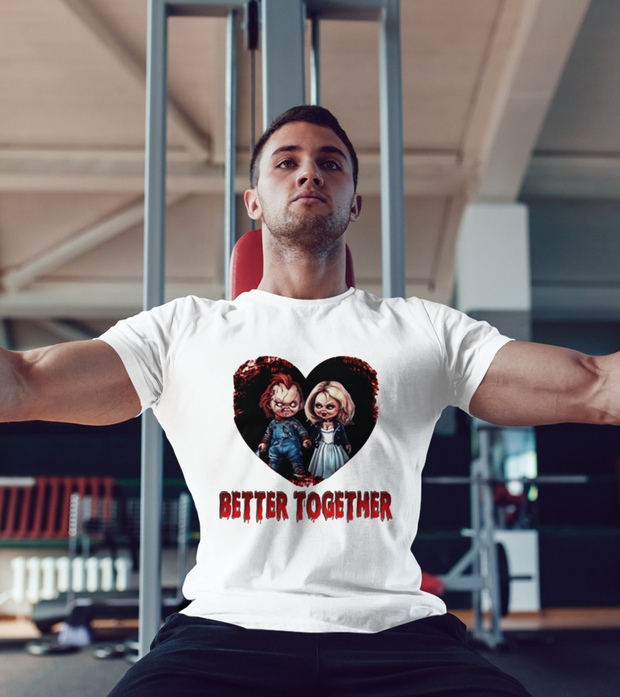 Chucky Bride Couple Honeymoon Horror Movie Better Together T-Shirt