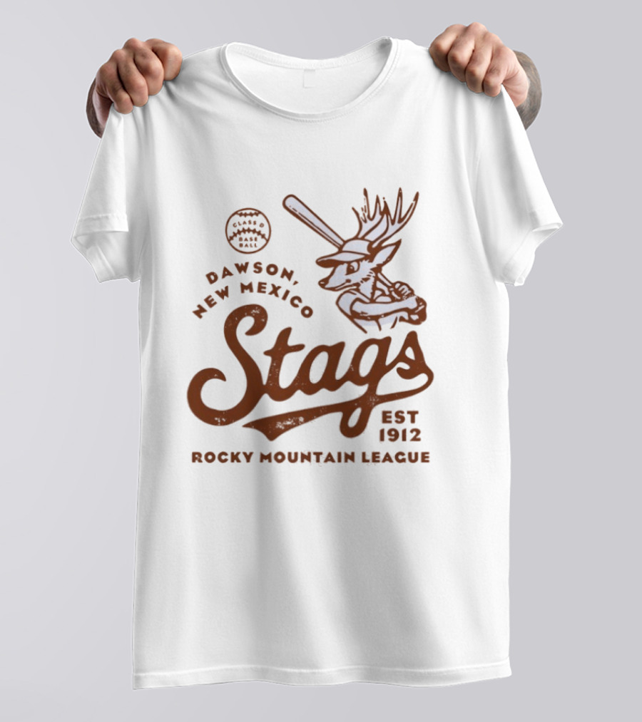 Dawson New Mexico Stags Baseball 1912 Rocky Mountain League T-Shirt
