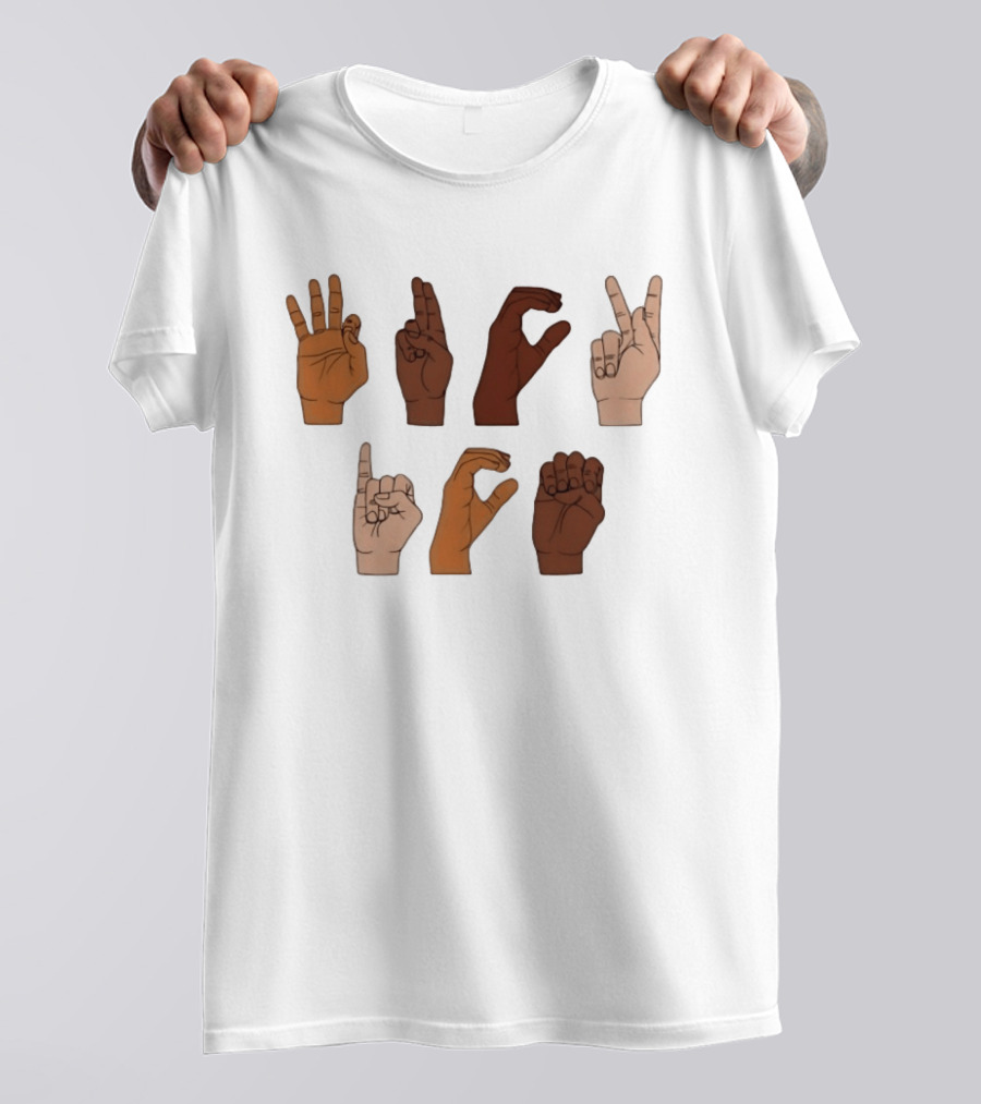 Fuck ICE ASL Hand Sign Language T-Shirt