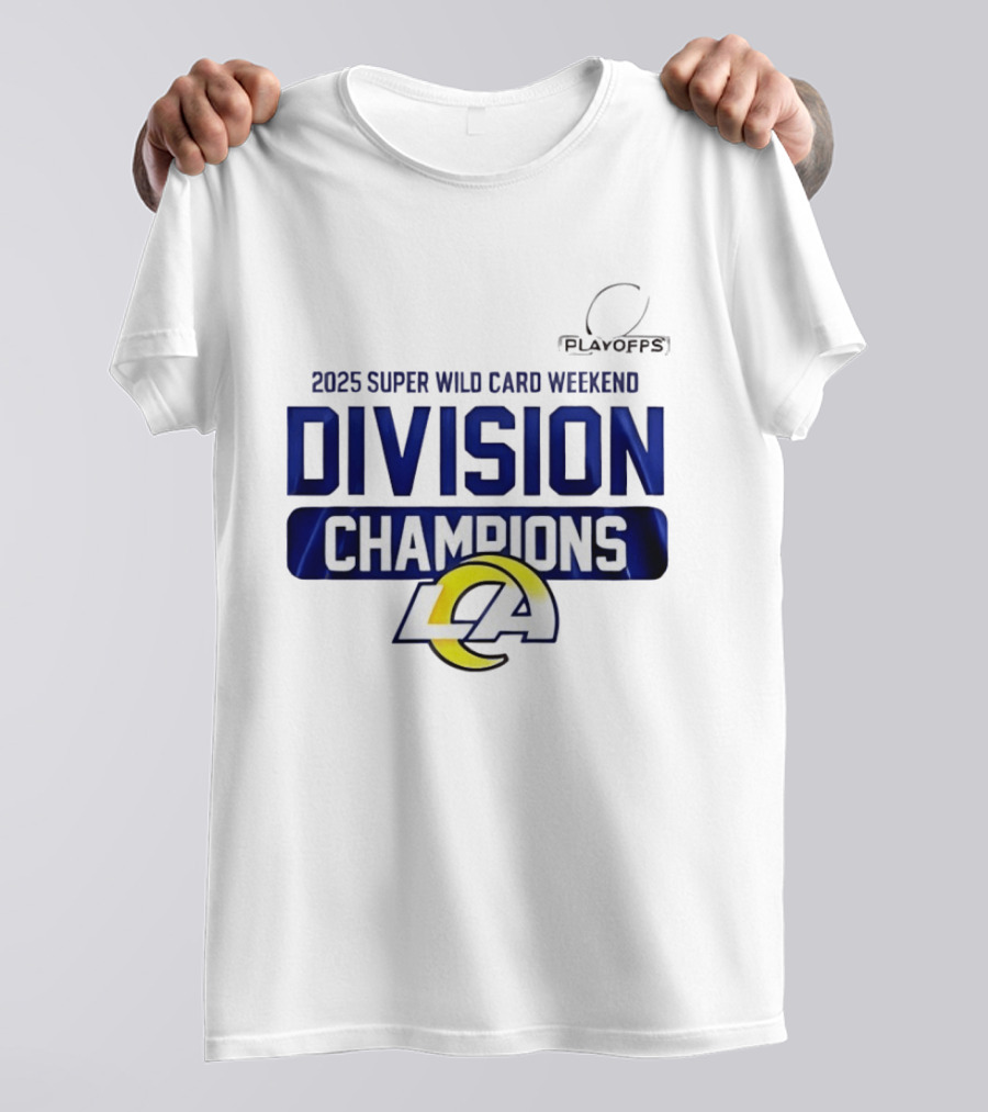 2025 Super Wild Card Weekend Los Angeles Division Champions T-Shirt