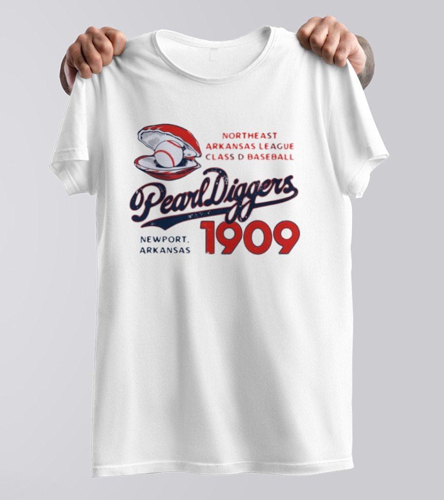 Northeast Arkansas League Class D Baseball Pearl Diggers Newport Arkansas 1909 T-Shirt