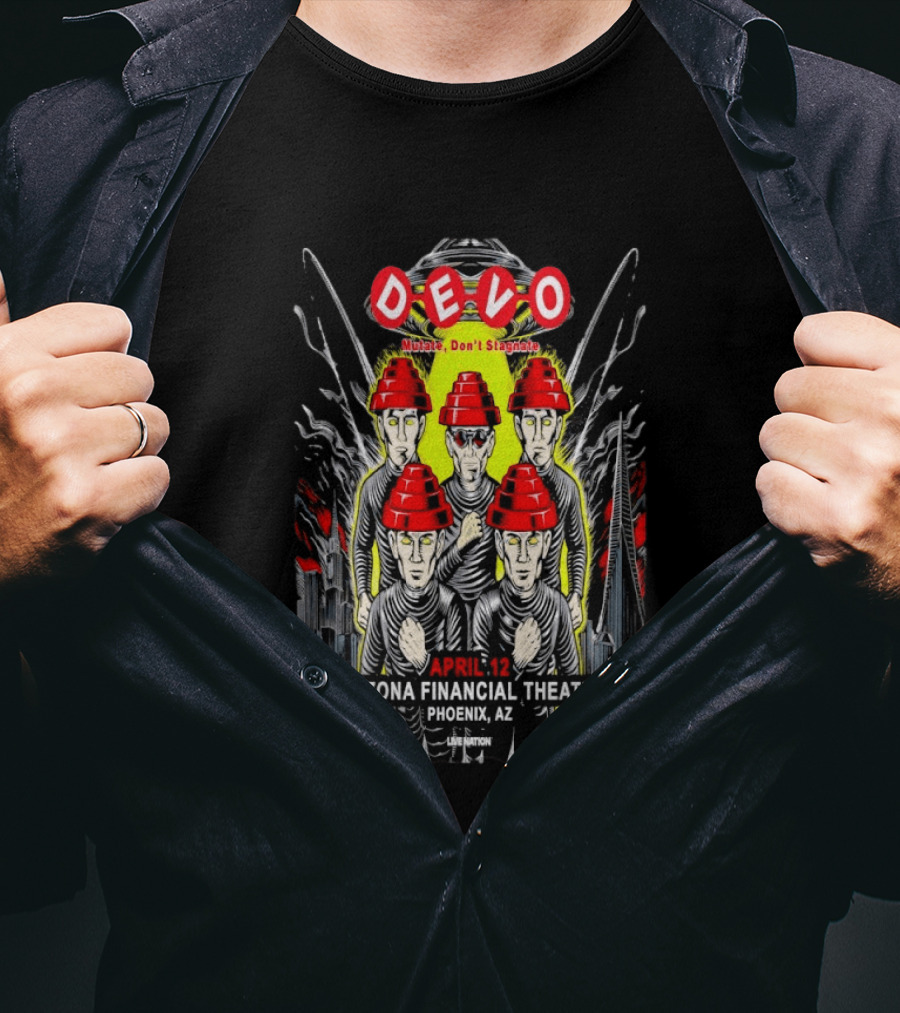 Devo Arizona Financial Theatre Phoenix April 12 Event 2026 T-Shirt
