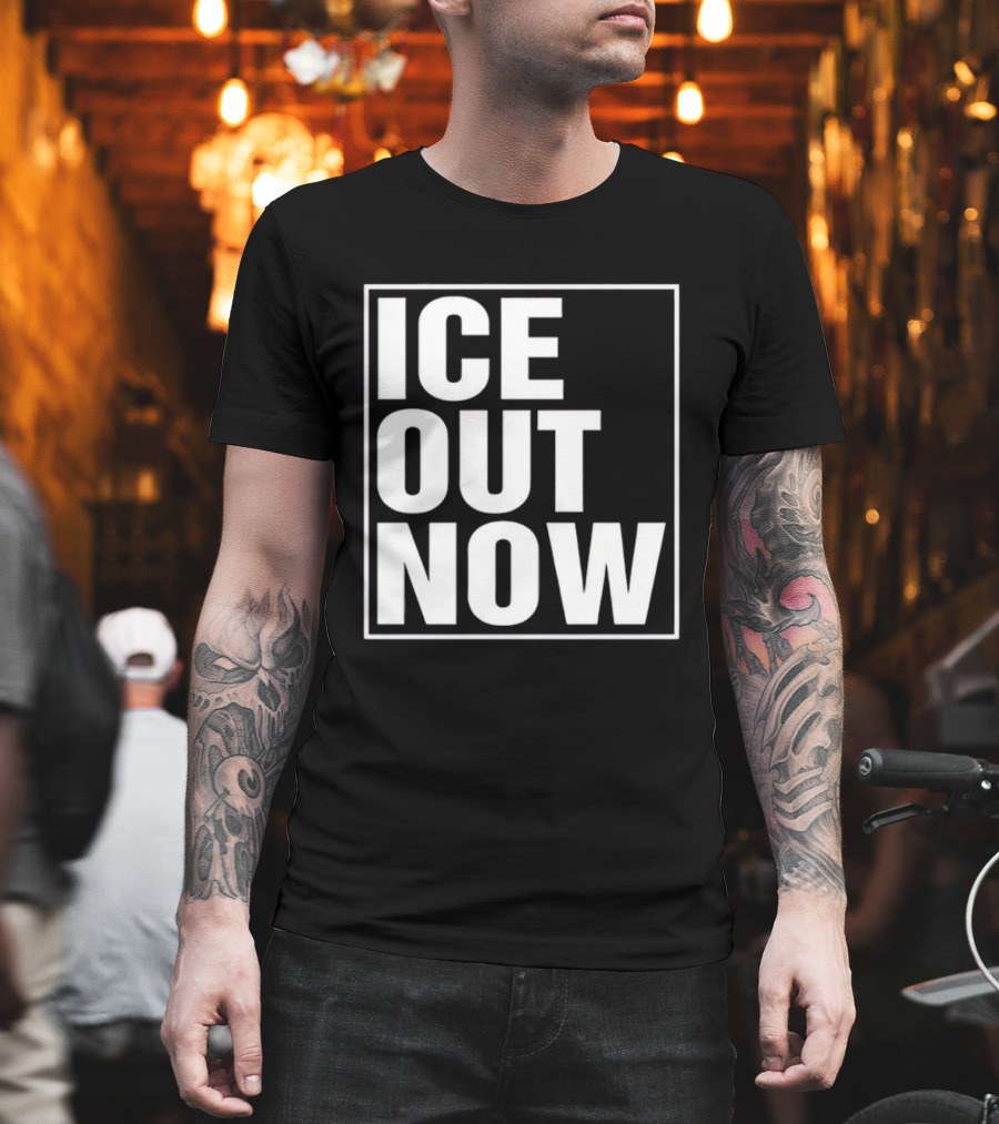 Ice Out Now Abolish Ice Activism T-Shirt