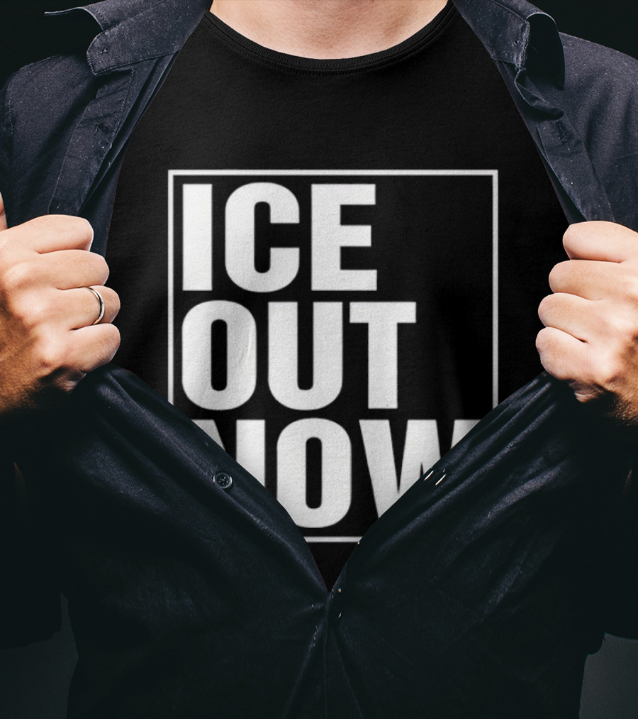 Ice Out Now Abolish Ice Activism T-Shirt
