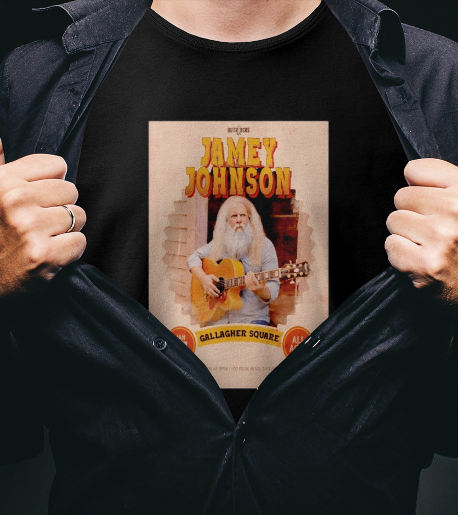 Jamey Johnson Live San Diego Gallagher Square January 17 All Ages Event 2026 T-Shirt
