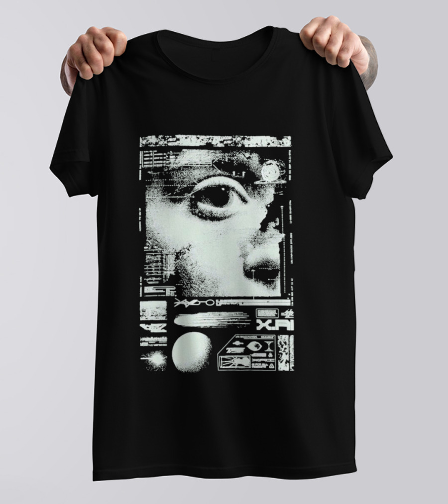 XAI Human Connection Artificial Intelligence Neural Networks Vision Diagram T-Shirt