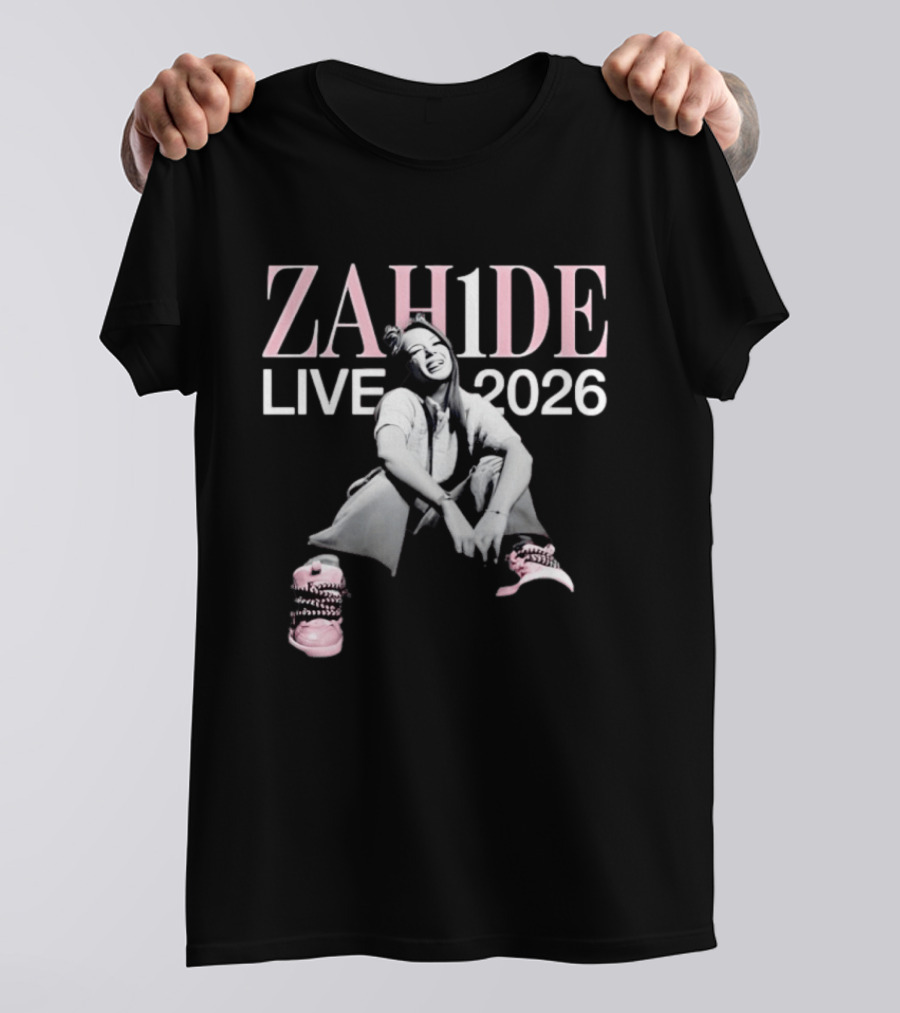 ZAH1DE Zahide Live 2026 Pink Sneakers T-Shirt