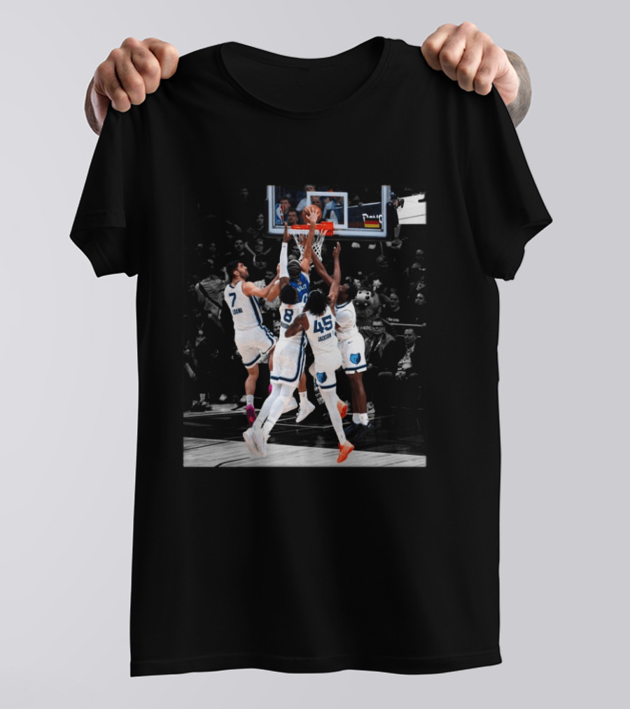 Anthony Black Dunking Against Grizzlies Players Defense T-Shirt