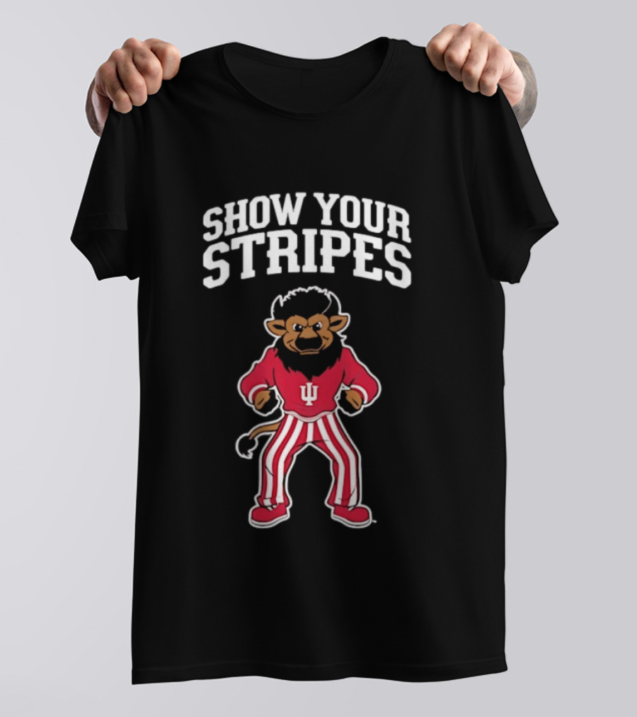 Indiana Hoosiers Show Your Stripes Bison T-Shirt