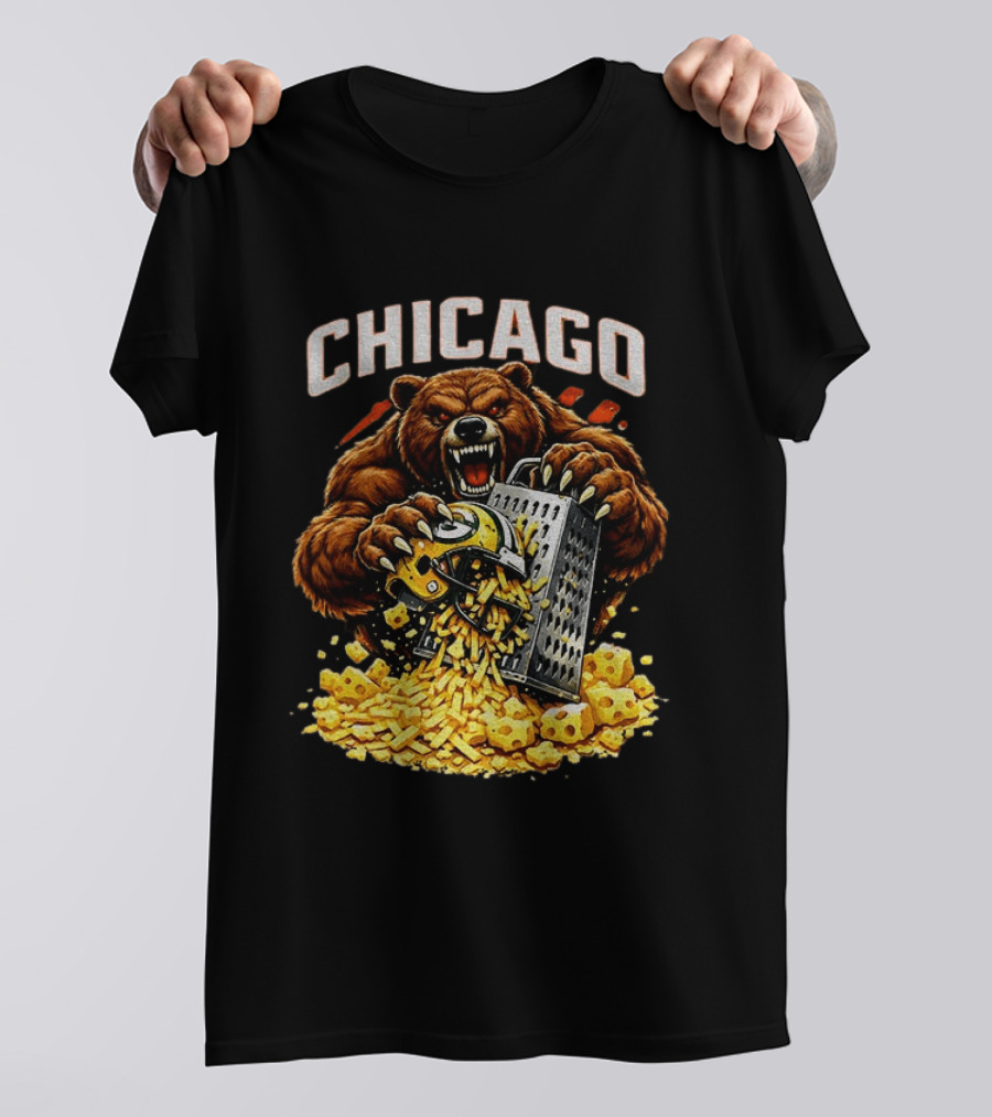 Chicago Bears Football Cheese Grater Green Bay Packers Football Rivalry 2025 T-Shirt