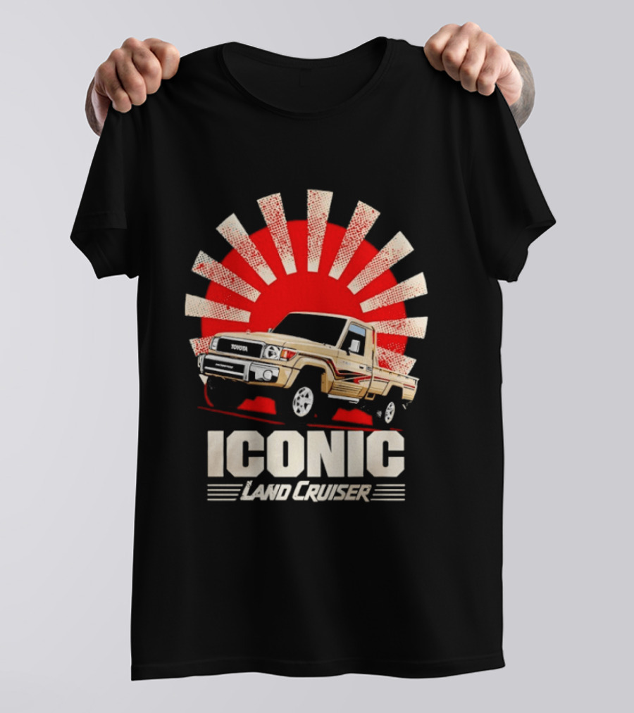 Iconic Toyota Land Cruiser Vintage Sunburst T-Shirt