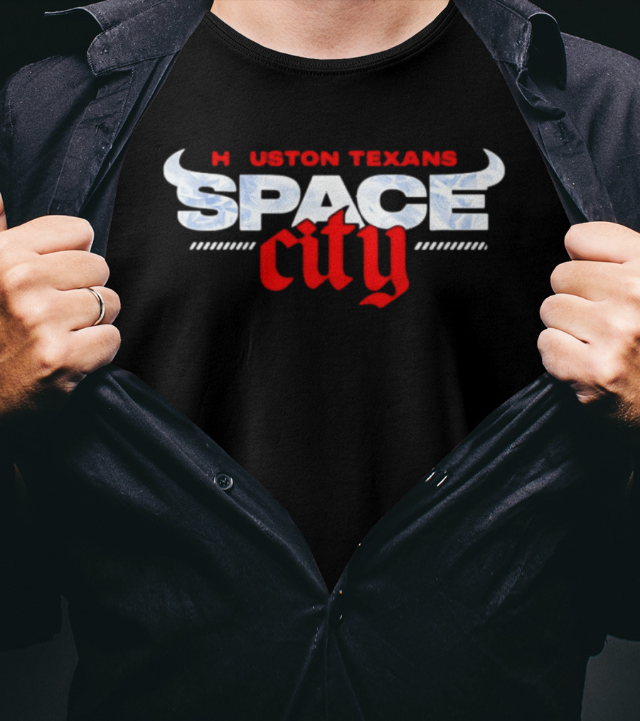 Houston Texans Space City Football T-Shirt