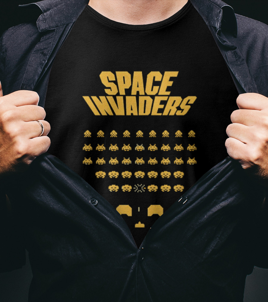 Space Invaders Retro Arcade Game Alien Invasion T-Shirt