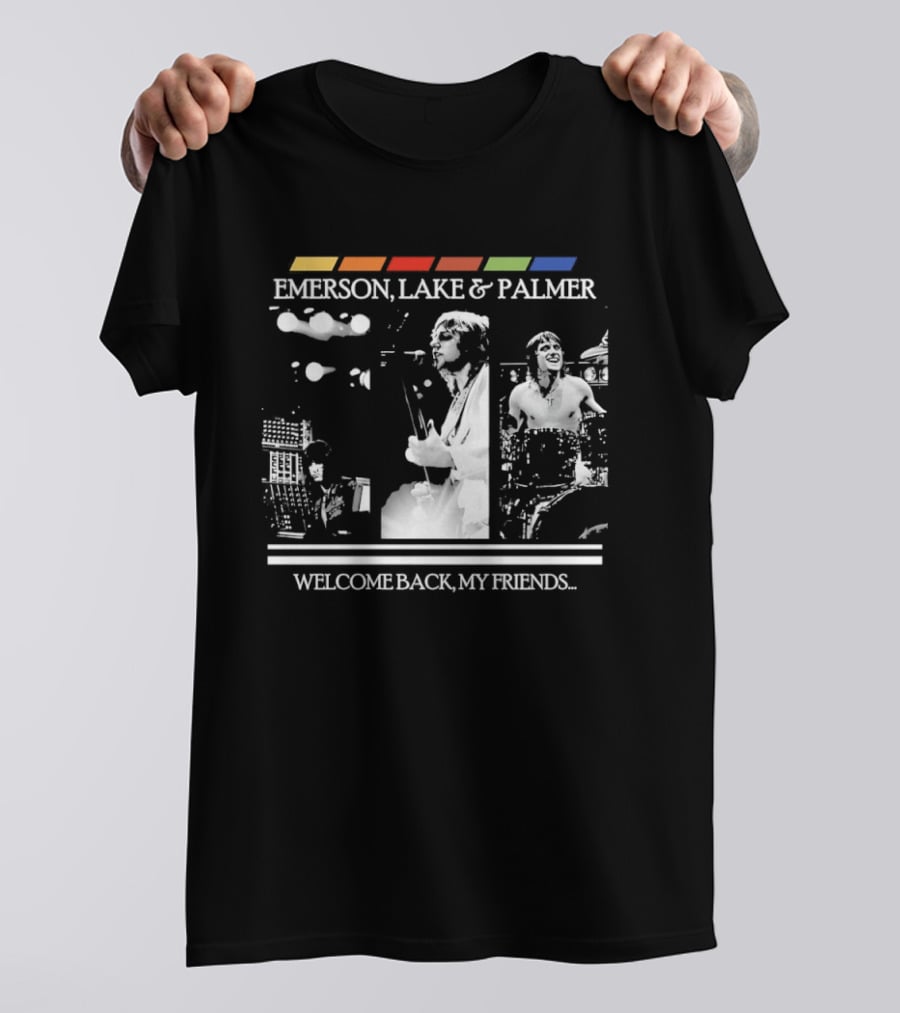 Emerson Lake And Palmer Welcome Back My Friends Retro Concert T-Shirt