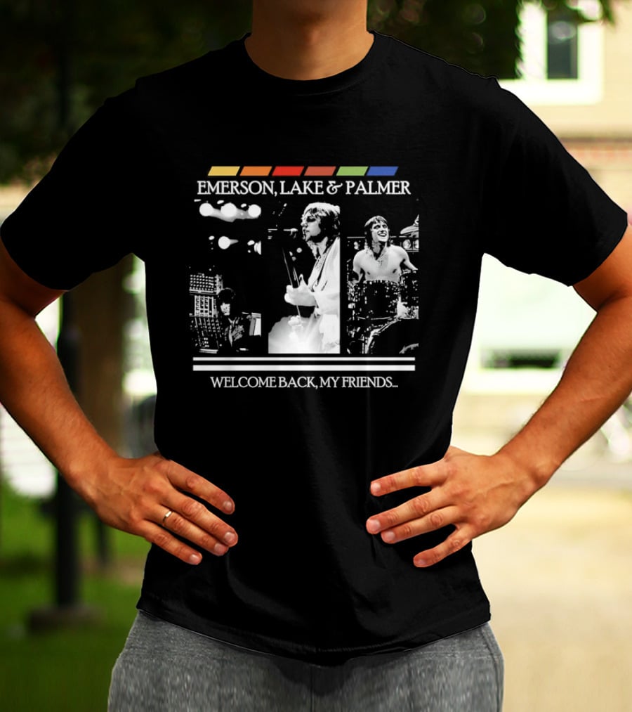 Emerson Lake And Palmer Welcome Back My Friends Retro Concert T-Shirt