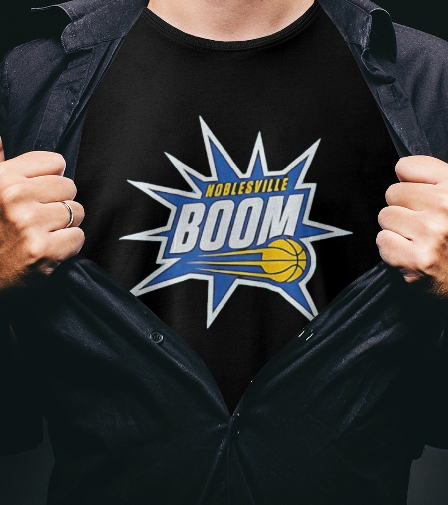 Noblesville Boom Basketball Pacers Fan Gear T-Shirt