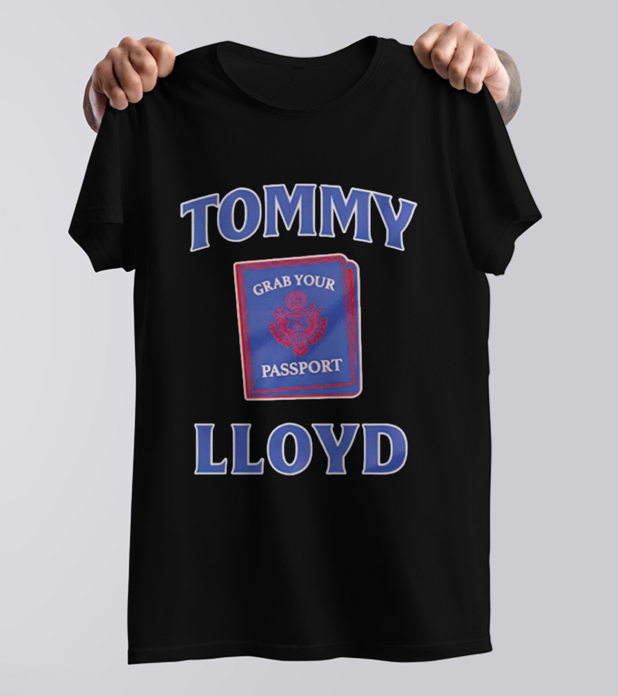 Tommy Lloyd Grab Your Passport Concept T-Shirt