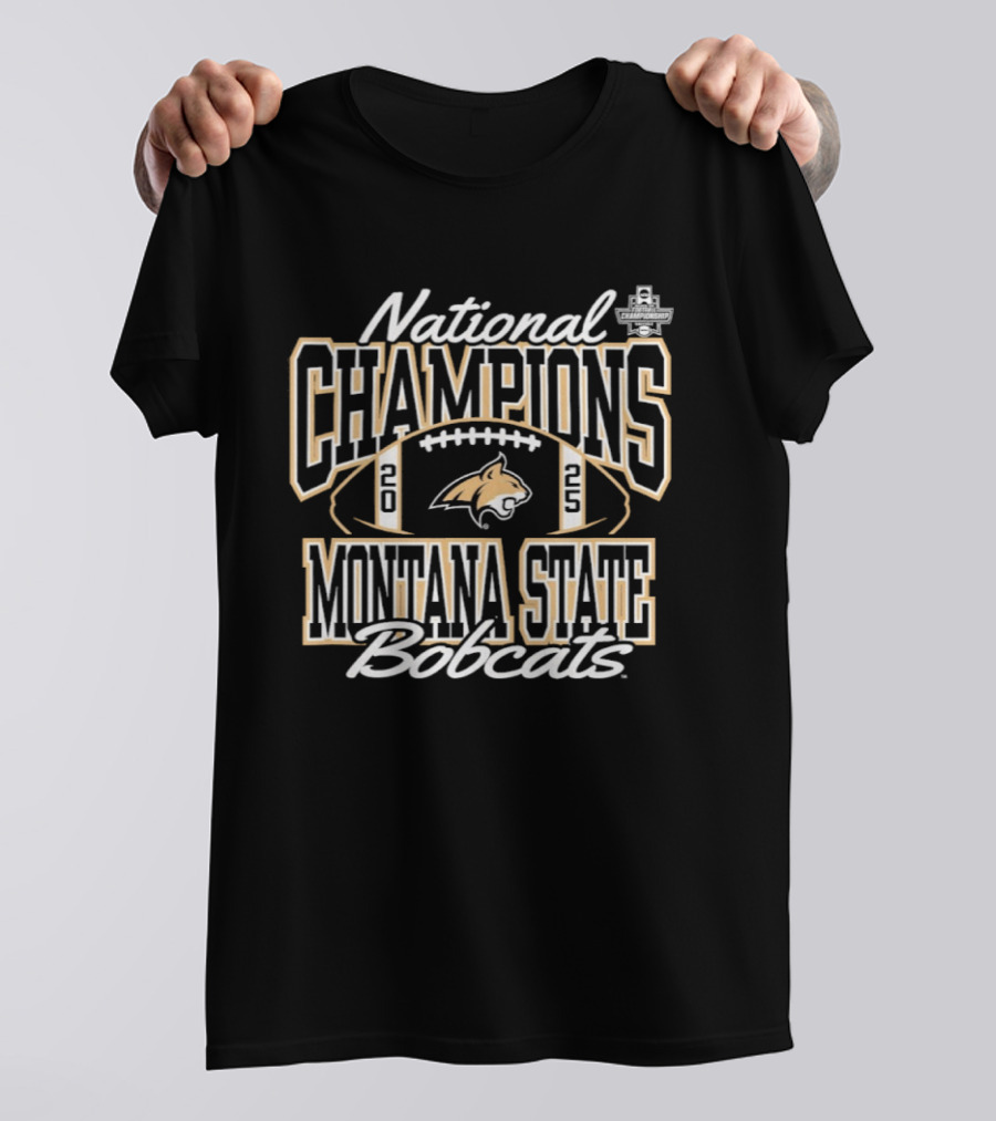 Montana State Bobcats National Champions 2025 Football Victory T-Shirt