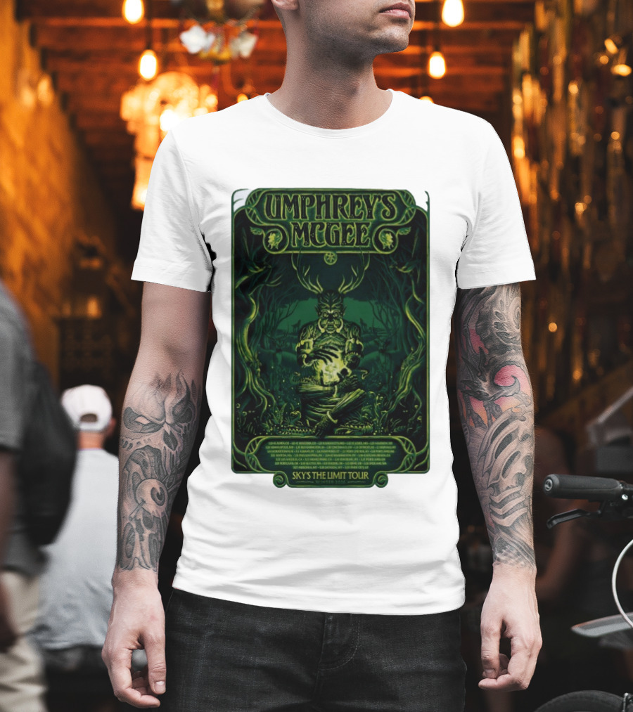 Umphrey's McGee Sky's The Limit Tour Winter 2026 Mystic Forest Concert T-Shirt