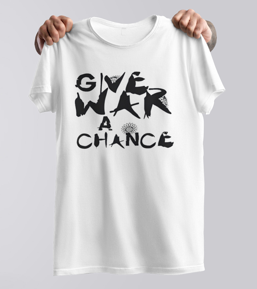 Give War A Chance Sunflower T-Shirt