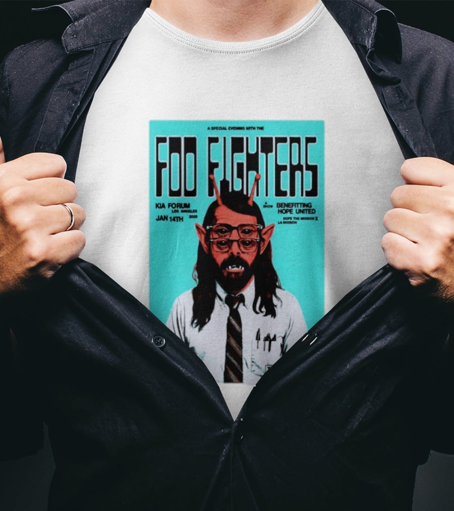 A Special Evening With Foo Fighters Jan 14th 2026 Kia Forum Los Angeles Benefitting Hope United T-Shirt