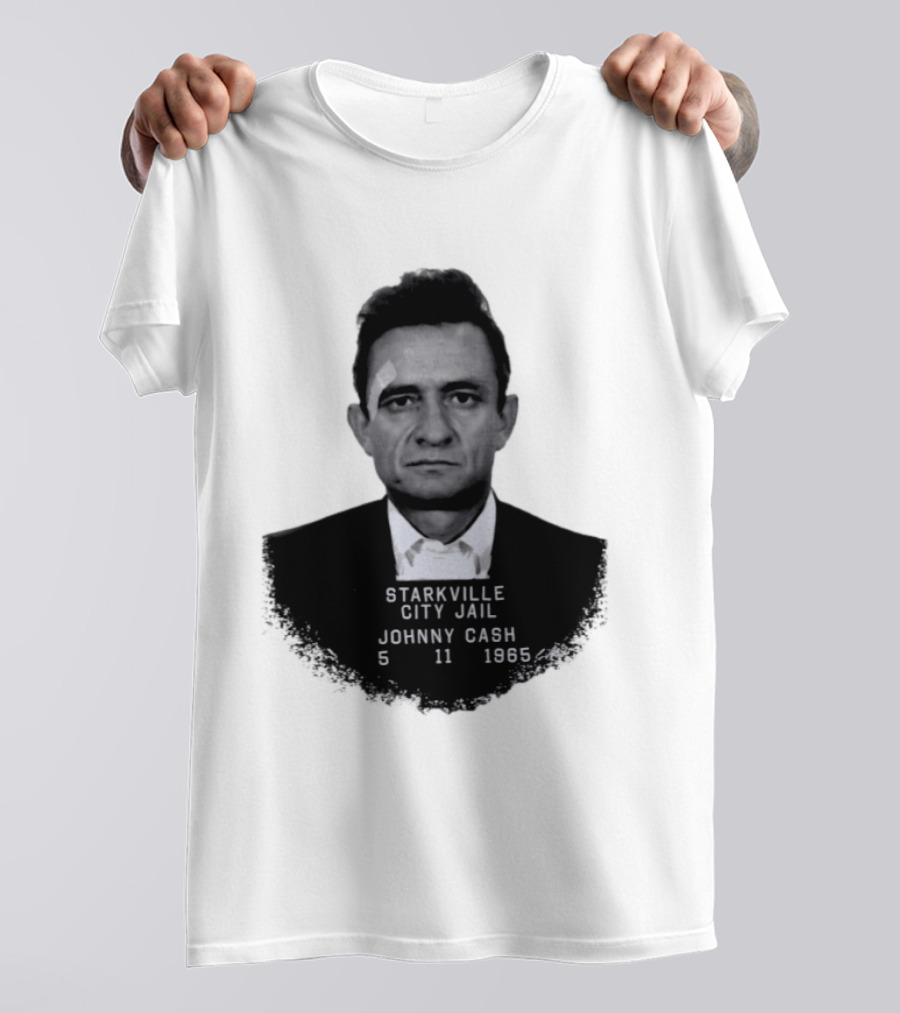 Johnny Cash Starkville City Jail 5 11 1965 T-Shirt