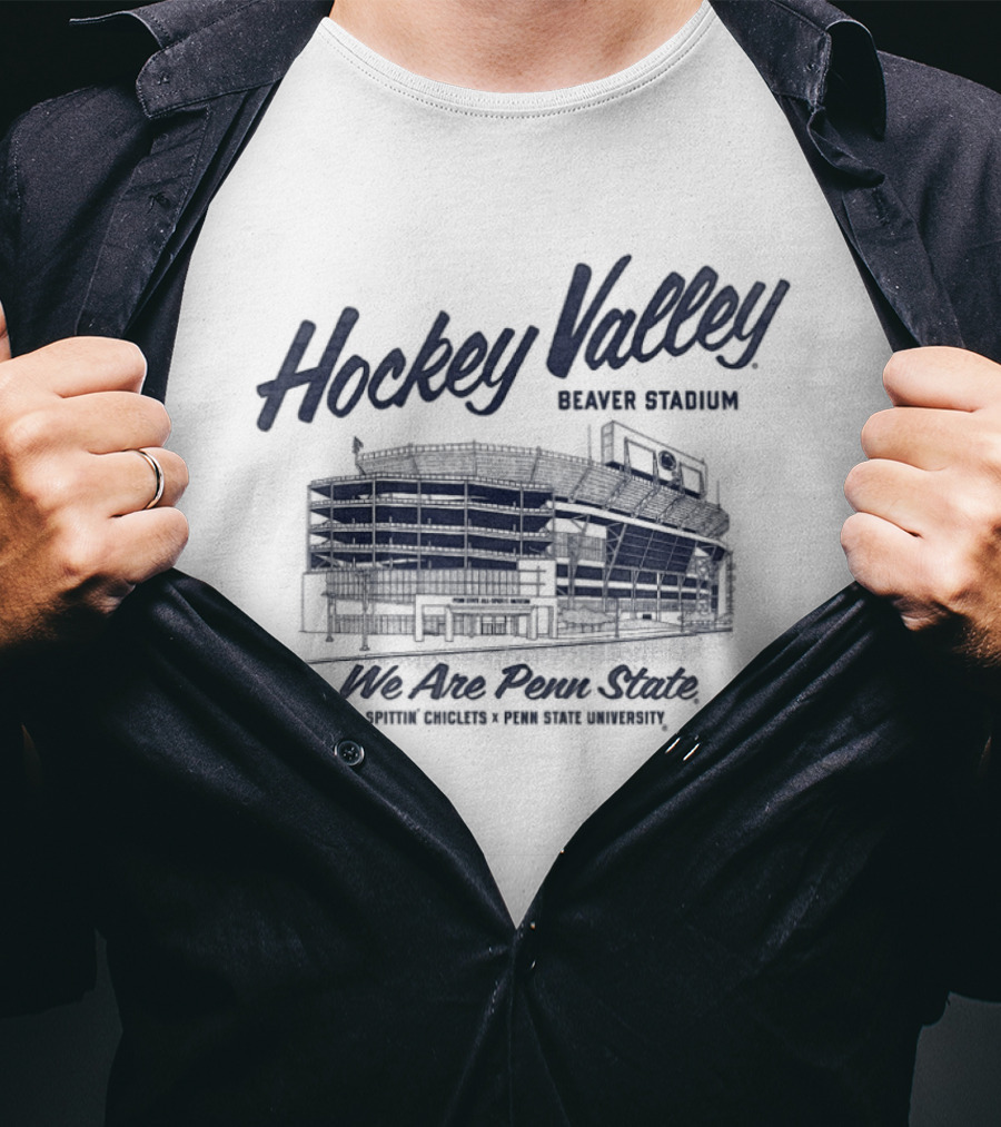 Hockey Valley Stadium Penn State Hockey We Are Penn State Spittin Chiclets T-Shirt