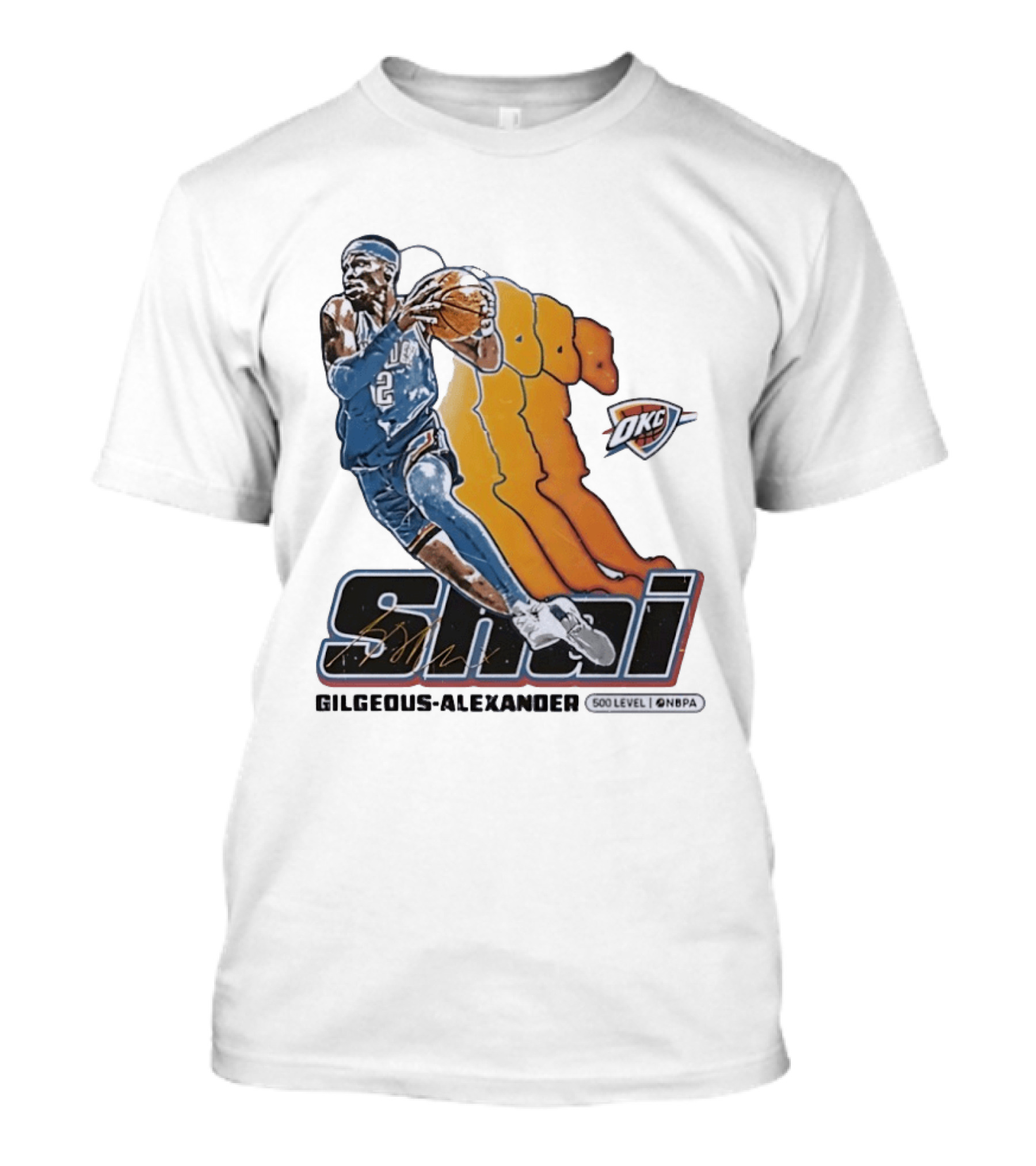 Shai Gilgeous Alexander Oklahoma City Thunder 500 Level NBPA T-Shirt