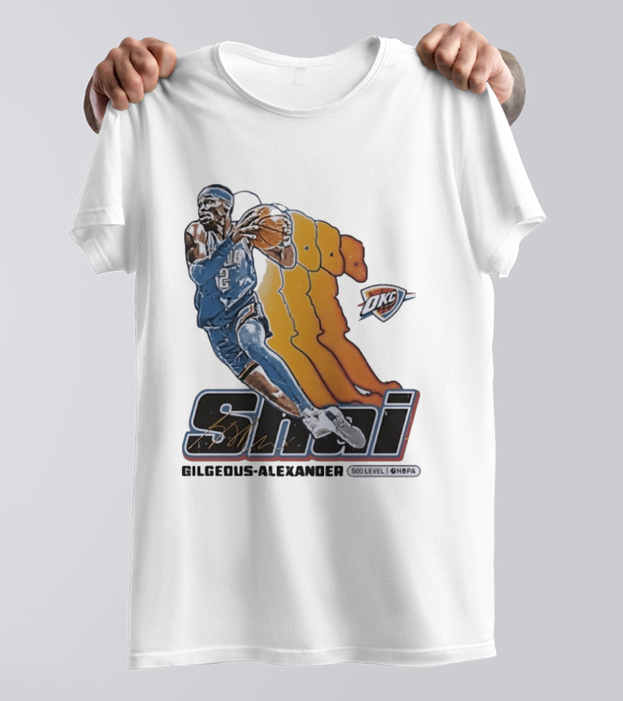 Shai Gilgeous Alexander Oklahoma City Thunder 500 Level NBPA T-Shirt