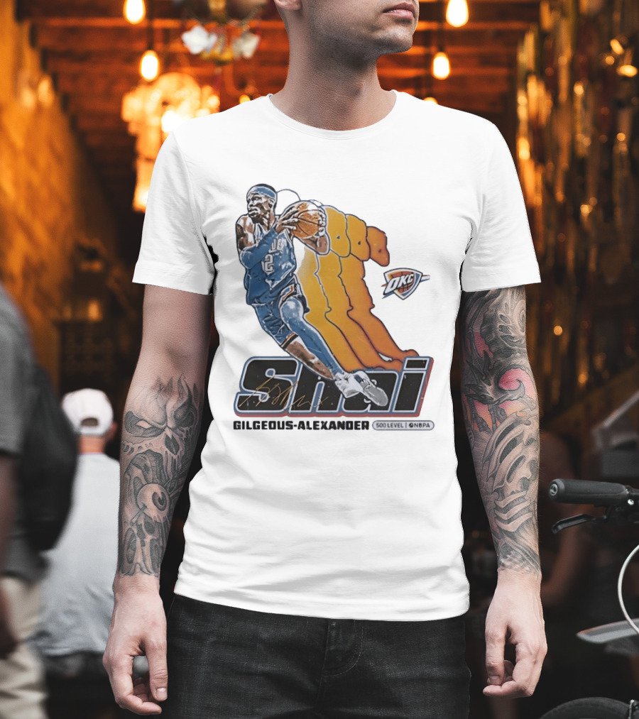 Shai Gilgeous Alexander Oklahoma City Thunder 500 Level NBPA T-Shirt