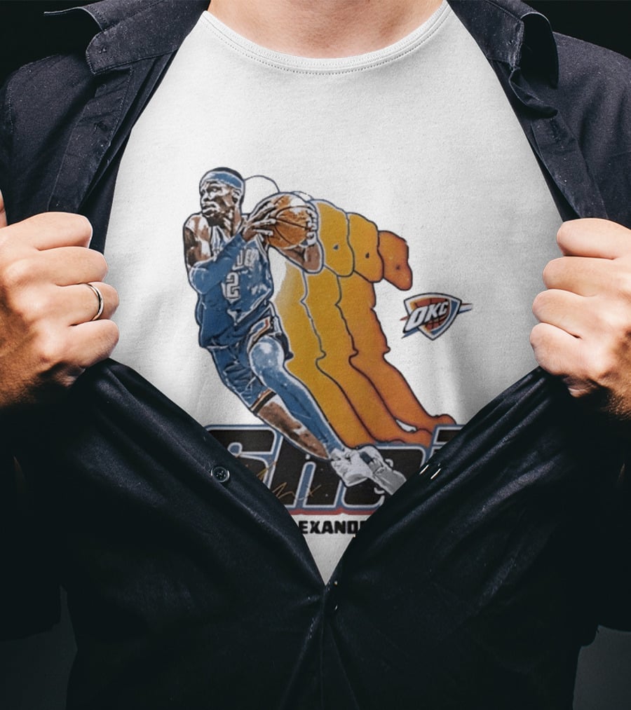 Shai Gilgeous Alexander Oklahoma City Thunder 500 Level NBPA T-Shirt