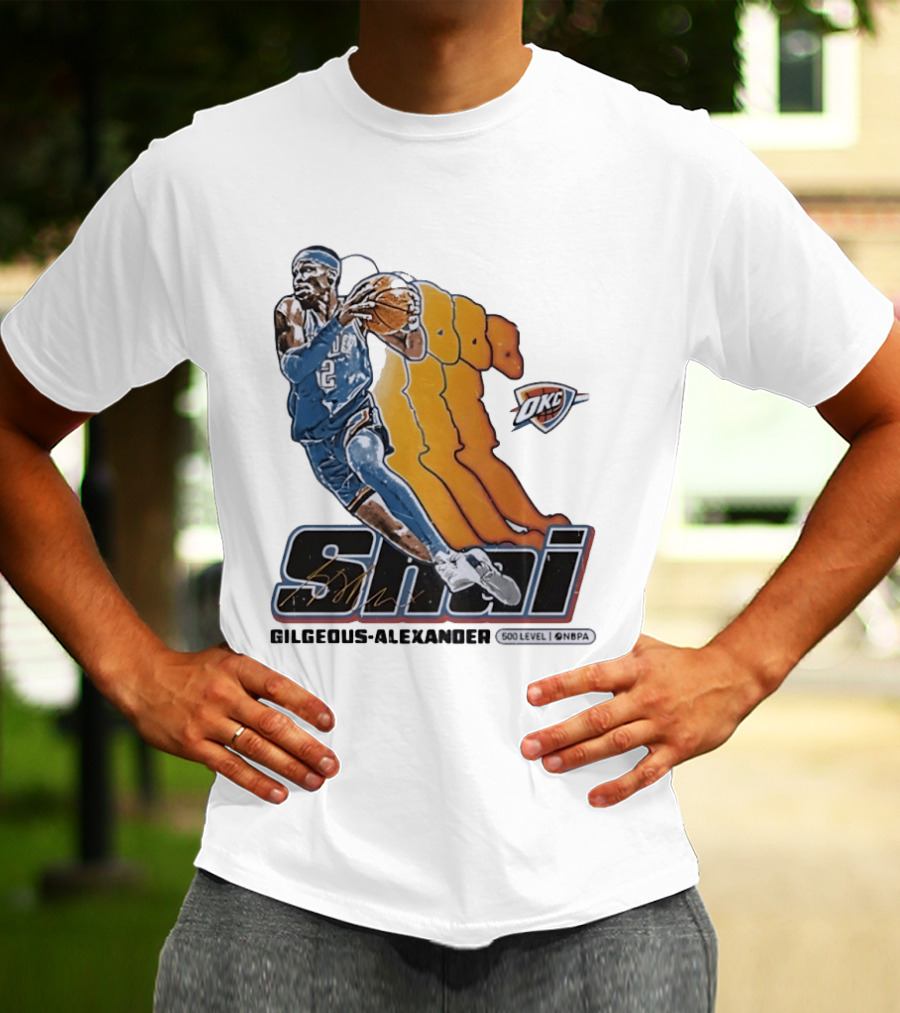 Shai Gilgeous Alexander Oklahoma City Thunder 500 Level NBPA T-Shirt