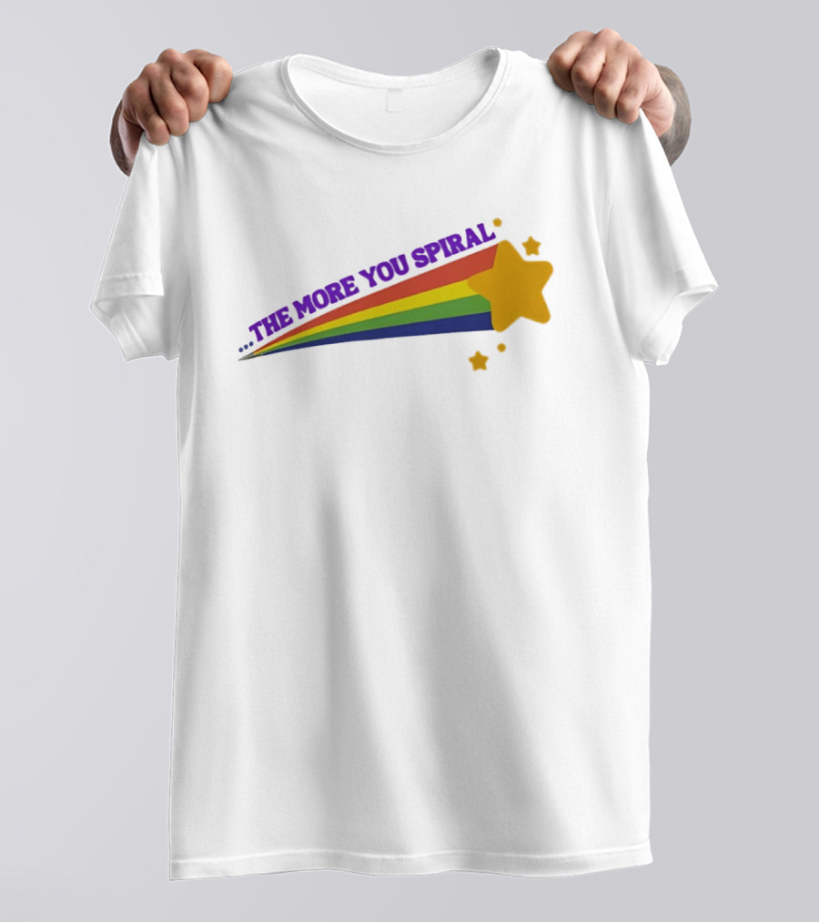 The More You Spiral Star Rainbow T-Shirt