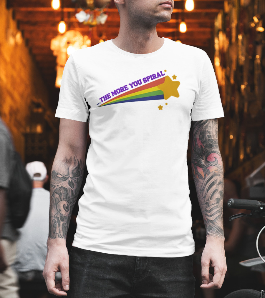 The More You Spiral Star Rainbow T-Shirt