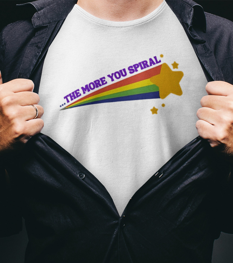The More You Spiral Star Rainbow T-Shirt