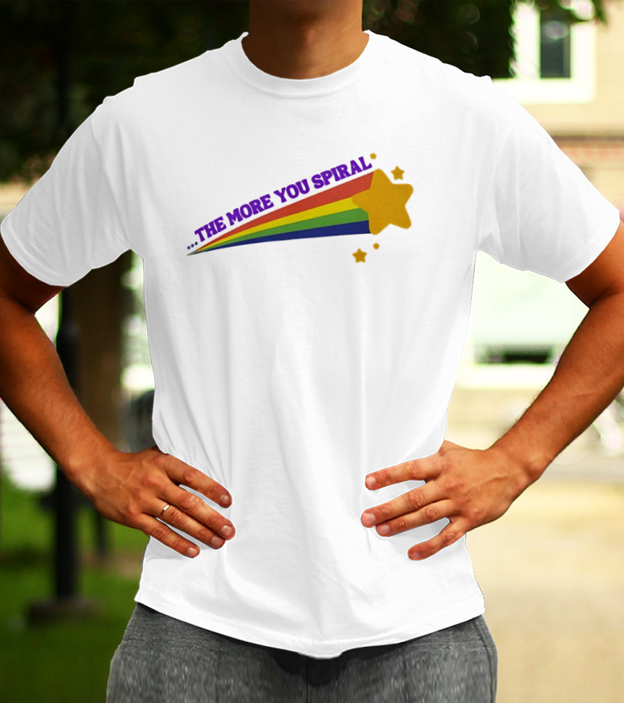 The More You Spiral Star Rainbow T-Shirt