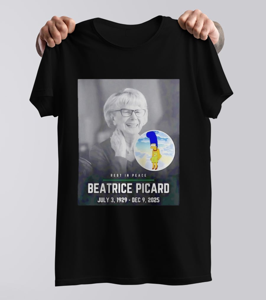 Rest In Peace Beatrice Picard July 3 1929 To Dec 9 2025 T-Shirt