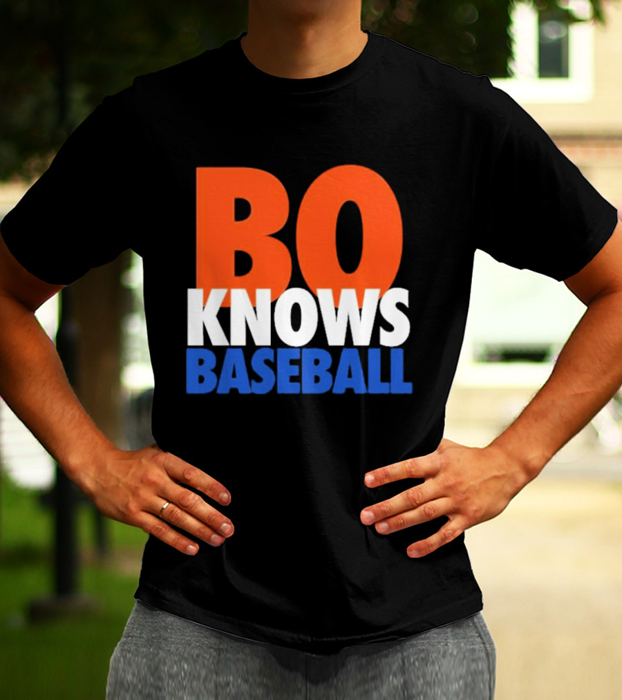 Bo Knows Baseball Retro Sports T-Shirt