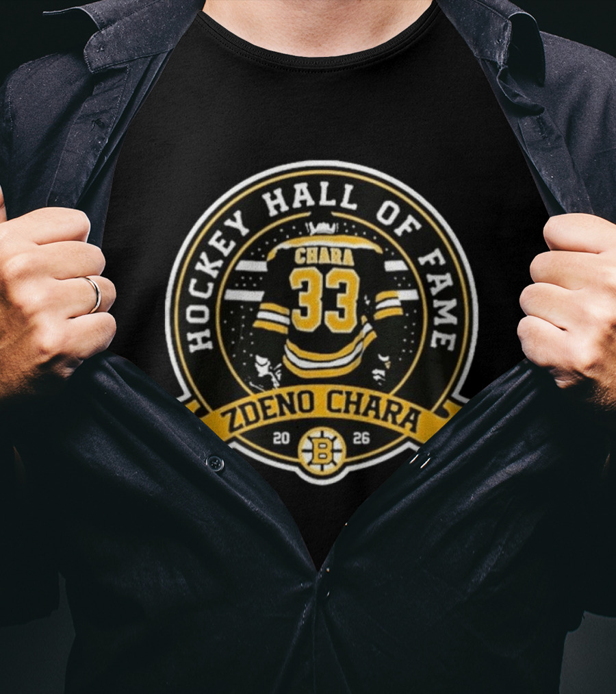 Hockey Hall Of Fame Zdeno Chara 33 Boston Bruins 2026 T-Shirt