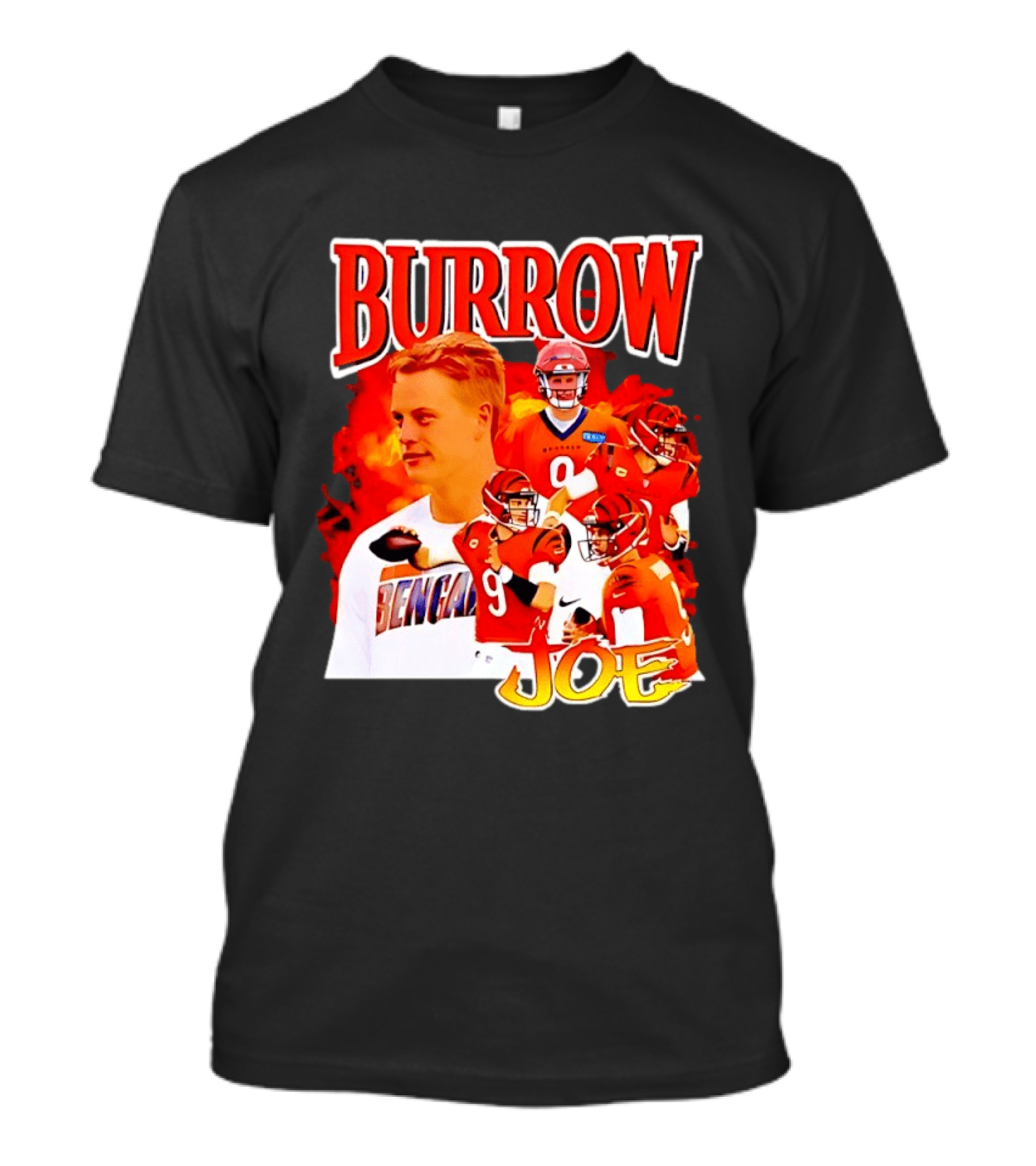 Burrow Joe 9 Cincinnati Bengals Football Star Blazing T-Shirt