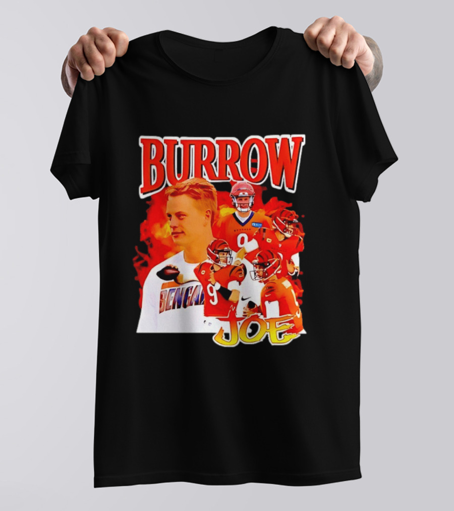 Burrow Joe 9 Cincinnati Bengals Football Star Blazing T-Shirt