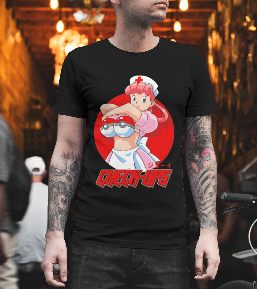 Check Ups Nurse Joy Pokeball Nurse T-Shirt