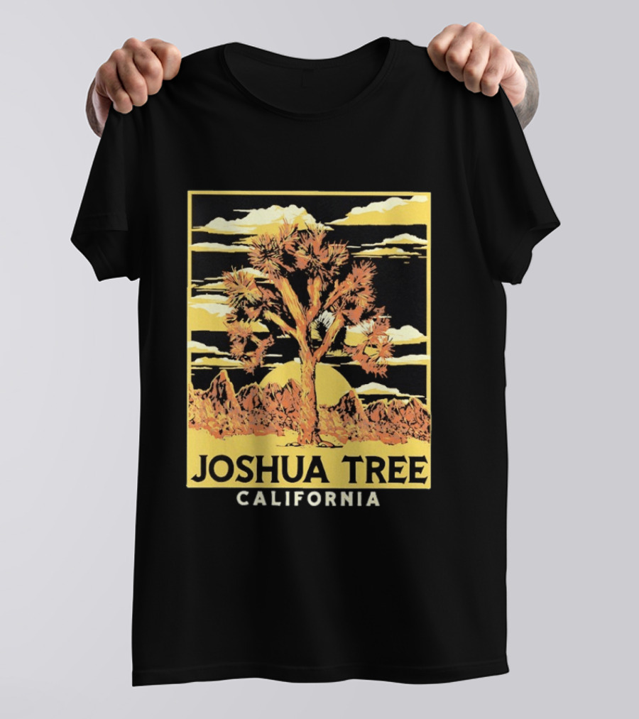 Joshua Tree California Desert Sunset Scenery T-Shirt