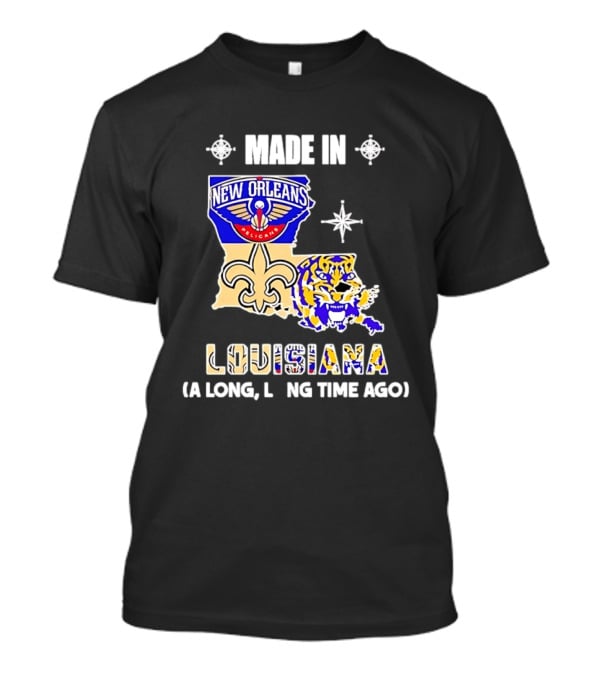New Orleans Pelicans And Louisiana State Mashup A Long Long Time Ago T-Shirt