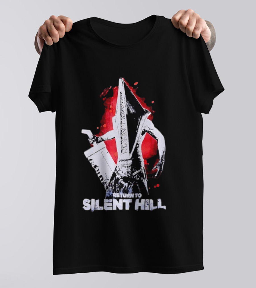 Return To Silent Hill Pyramid Head Iconic Horror T-Shirt