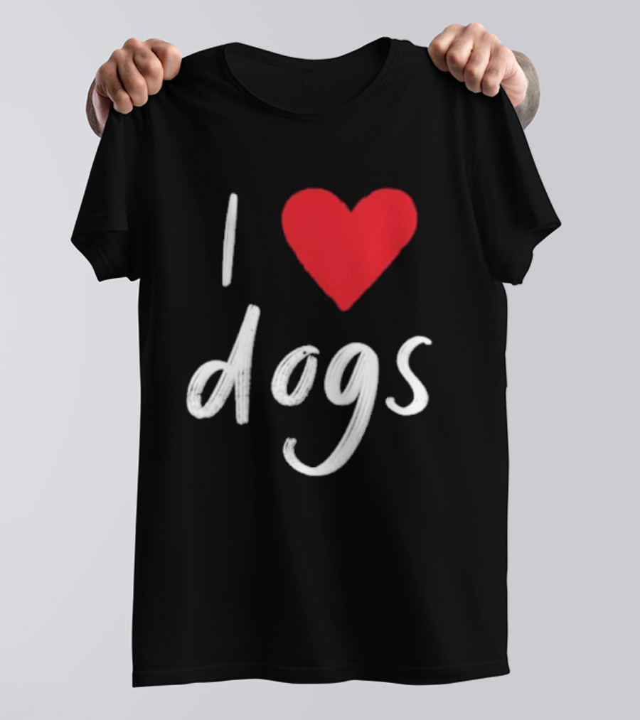 We Rate Dogs I Heart Dogs Love Canine T-Shirt