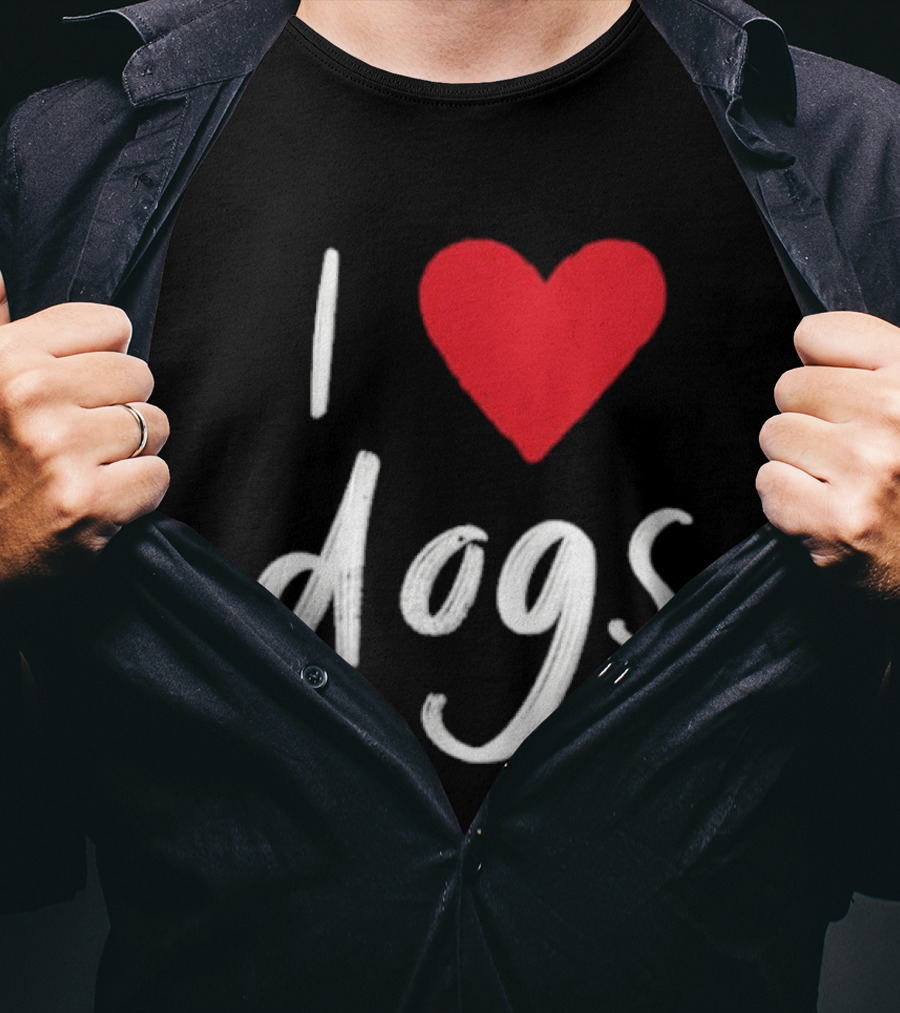 We Rate Dogs I Heart Dogs Love Canine T-Shirt